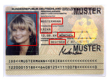 Passports offer certain information for small talk, e.g.
nationality, appearance, name